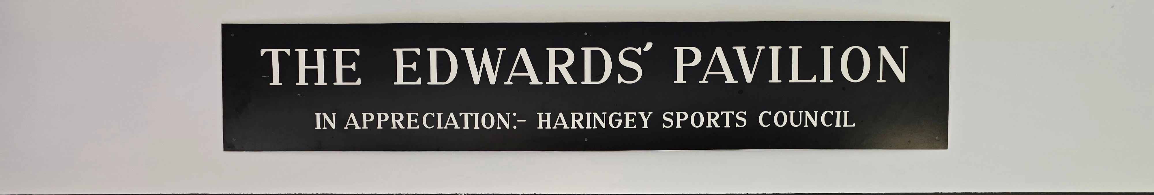 Photograph of Edwards' Pavilion sign