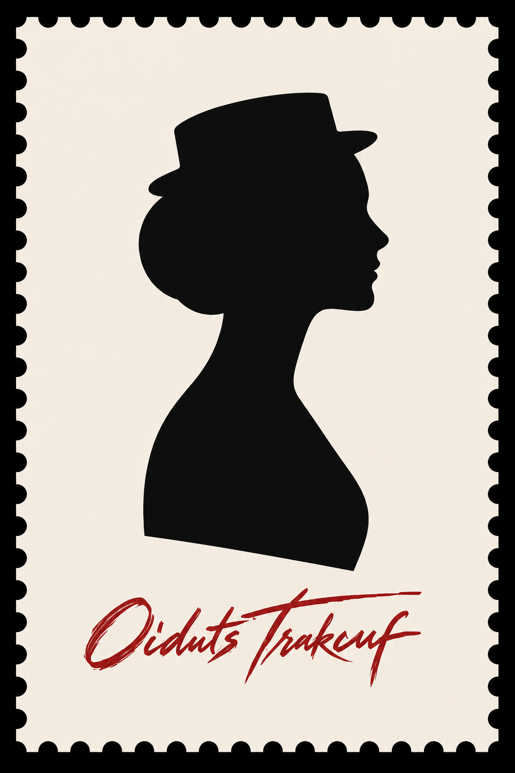 Oiduts Trakcuf silhouette stamp